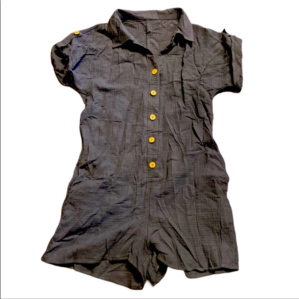 New Button Down Romper - image 1